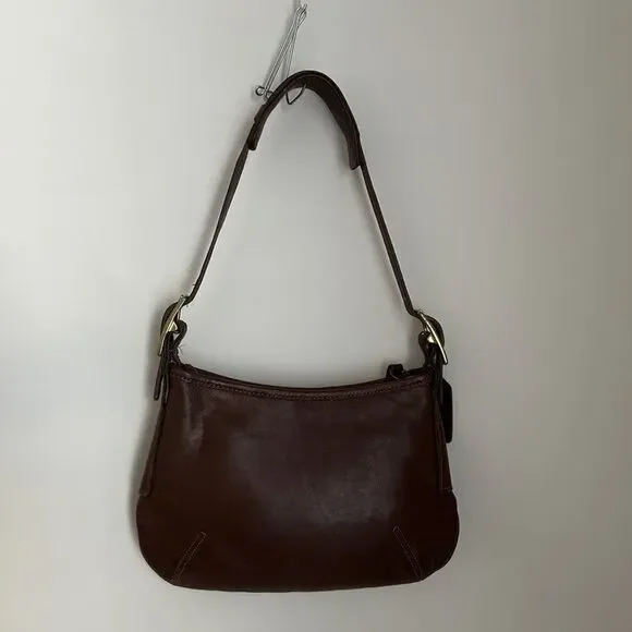 Coach Vintage 9033 Legacy Small Hobo Shoulder Bag Brown Glove Tanned Leather - Picture 3 of 9